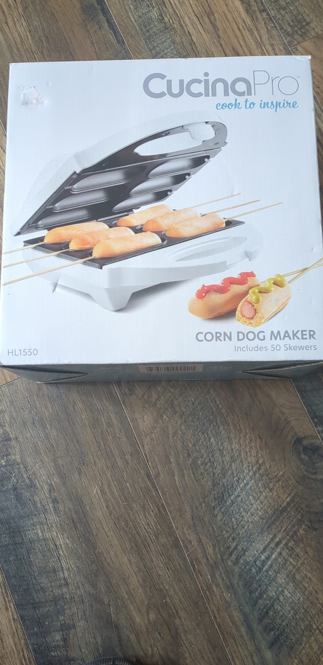 White Corn Dog Maker - Easy At-Home Snacks
